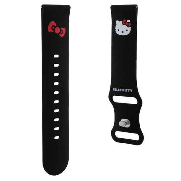 Hello Kitty silikoninis Kitty galvos dirželis universalus 22mm - juodas