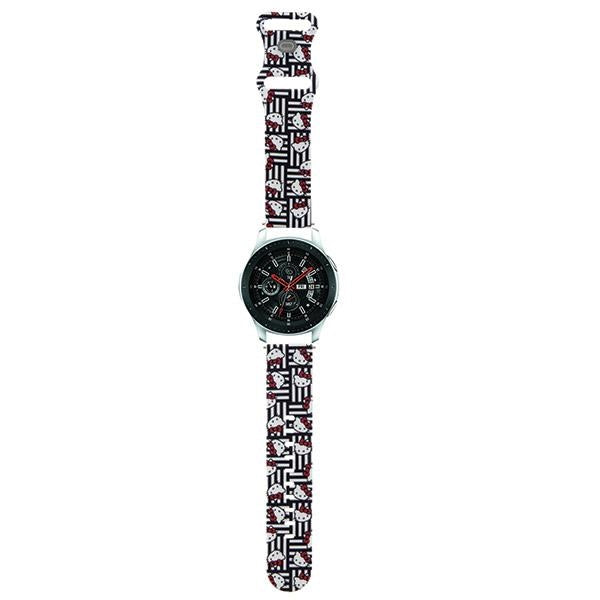 Hello Kitty silikoninės galvutės ir juostelės universalios 22 mm - juodos