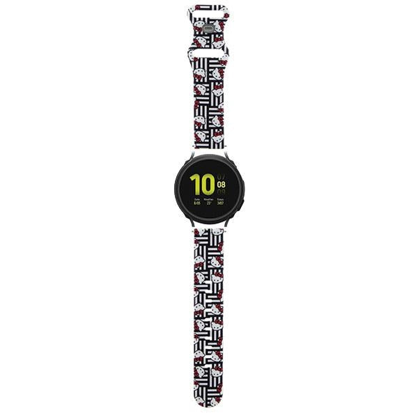 Hello Kitty silikoninės galvutės ir juostelės universalios 20 mm - juodos