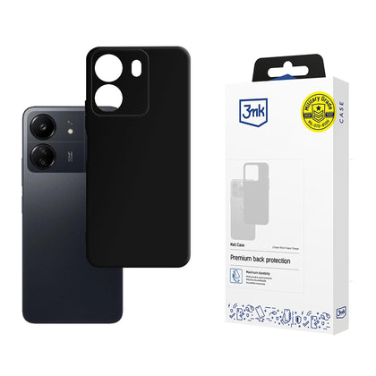 3mk matinis dėklas, skirtas Xiaomi Redmi 13C / Poco C65 - juodas -- Xiaomi Redmi 13C