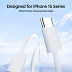 Joyroom Ben Series S-A45 USB-C / USB-C 60W laidas 1 m - baltas