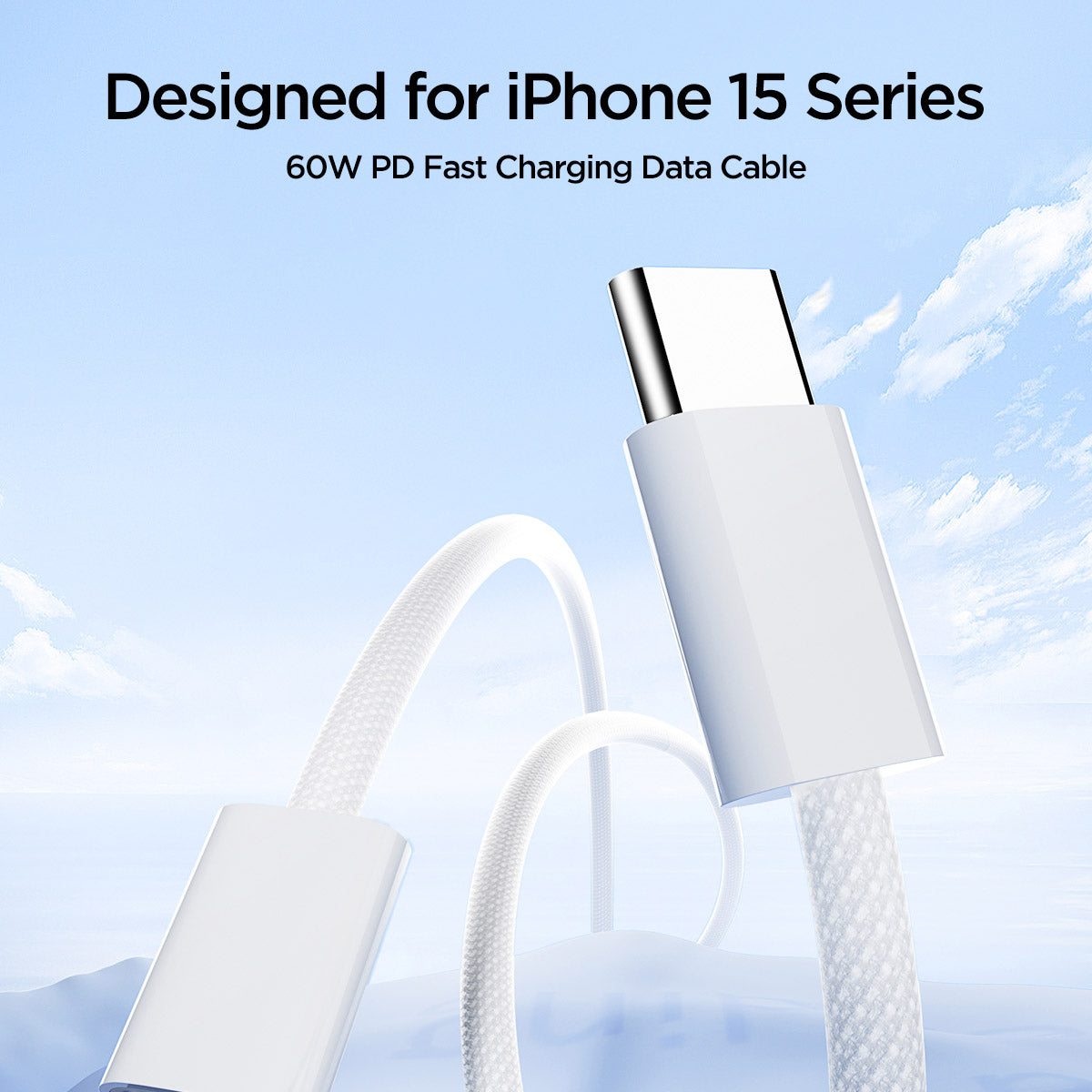 Joyroom Ben Series S-A45 USB-C / USB-C 60W laidas 1 m - baltas