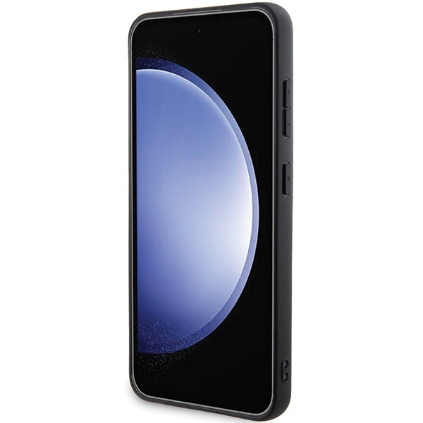 BMW Leather Carbon dėklas Samsung Galaxy S24 – juodas -- Samsung Galaxy S24