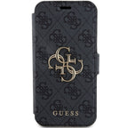 Guess 4G Big Metal Logo dėklas iPhone 15 Pro – pilkas