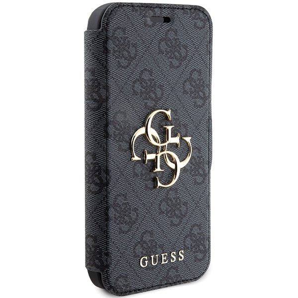 Guess 4G Big Metal Logo dėklas iPhone 15 Pro – pilkas