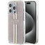Guess IML 4G Gold Stripe dėklas iPhone 14 Pro Max – rožinis -- iPhone 14 Pro Max