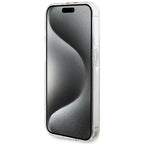 Guess IML 4G Gold Stripe dėklas iPhone 14 Pro Max – rožinis -- iPhone 14 Pro Max