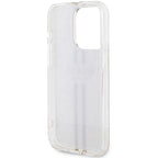 Guess IML 4G Gold Stripe dėklas iPhone 14 Pro Max – rožinis -- iPhone 14 Pro Max