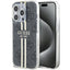 Guess IML 4G Gold Stripe dėklas iPhone 15 Pro – juodas -- iPhone 15 Pro