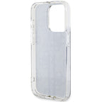 Guess IML 4G Gold Stripe dėklas iPhone 15 Pro – juodas -- iPhone 15 Pro