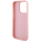 Guess Saffiano Iridescent dėklas iPhone 15 Pro – rožinis -- iPhone 15 Pro