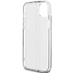 Guess IML 4G Gold Stripe dėklas iPhone 15/14 Plus – juodas