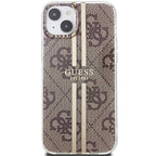 Guess dėklas iPhone 15 Plus/14 Plus – rudas