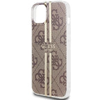 Guess dėklas iPhone 15 Plus/14 Plus – rudas