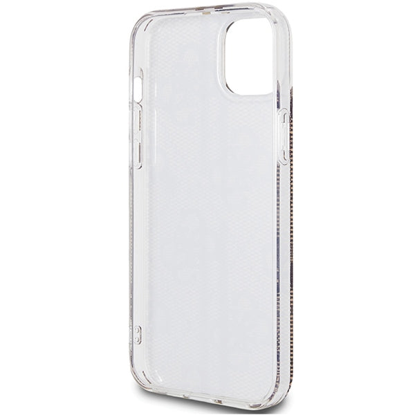 Guess dėklas iPhone 15 Plus/14 Plus – rudas