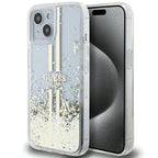 Guess dėklas iPhone 15 Plus / 14 Plus – skaidrus