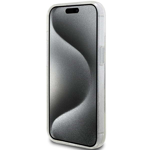 Guess dėklas iPhone 15 Plus / 14 Plus – skaidrus