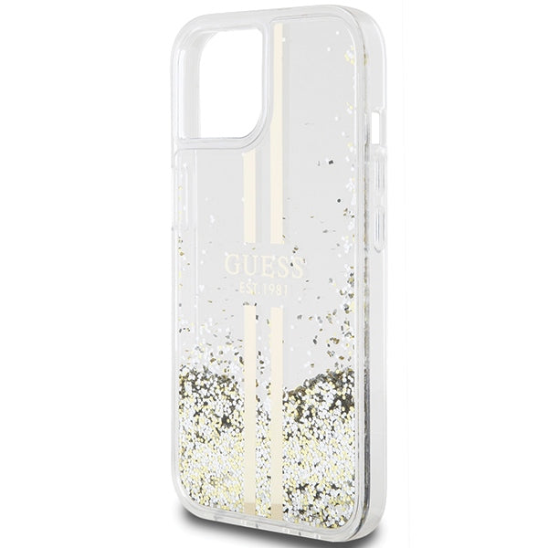 Guess dėklas iPhone 15 Plus / 14 Plus – skaidrus