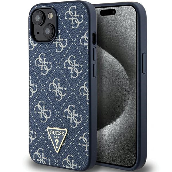 Guess 4G dėklas iPhone 15 Plus / 14 Plus – mėlynas