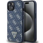 Guess 4G dėklas iPhone 15 Plus / 14 Plus – mėlynas