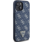 Guess 4G dėklas iPhone 15 Plus / 14 Plus – mėlynas