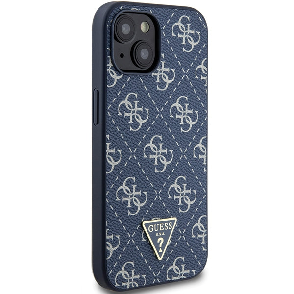 Guess 4G dėklas iPhone 15 Plus / 14 Plus – mėlynas