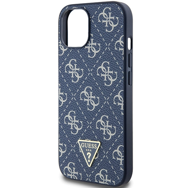 Guess 4G dėklas iPhone 15 Plus / 14 Plus – mėlynas
