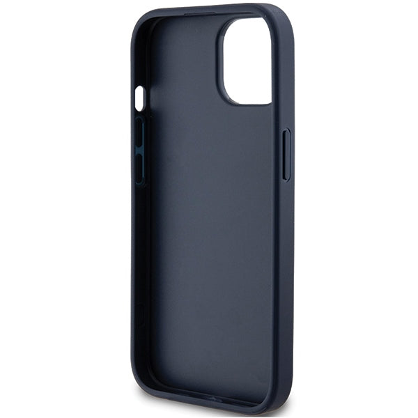 Guess 4G dėklas iPhone 15 Plus / 14 Plus – mėlynas