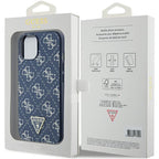 Guess 4G dėklas iPhone 15 Plus / 14 Plus – mėlynas