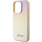 Guess dėklas iPhone 15 Pro Max – auksinis hardcase