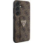 Guess Grip Stand dėklas Samsung Galaxy S24 – rudas