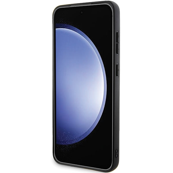 Guess Grip Stand dėklas Samsung Galaxy S24 – rudas