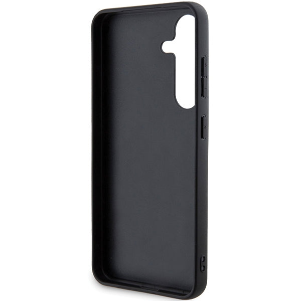 Guess Grip Stand dėklas Samsung Galaxy S24 – rudas