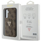 Guess Grip Stand dėklas Samsung Galaxy S24 – rudas