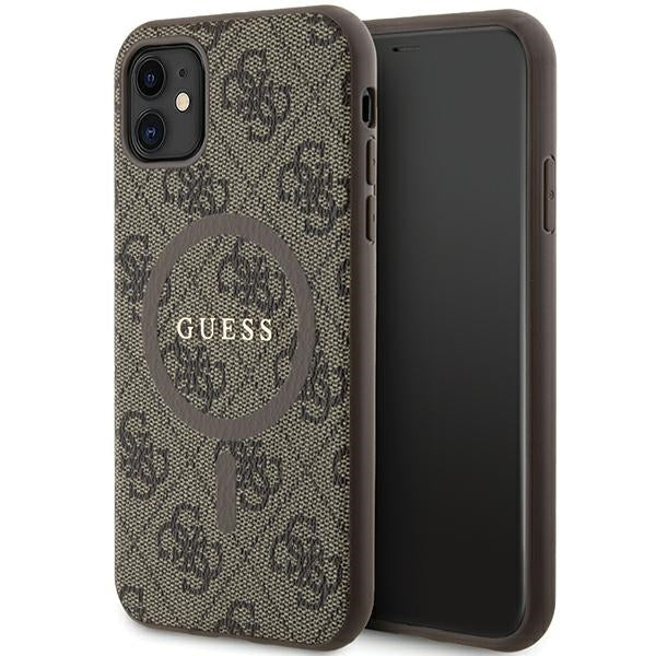 Guess MagSafe dėklas iPhone 11/XR – rudas -- iPhone 11