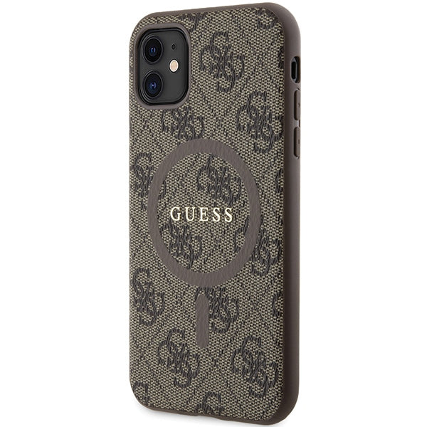 Guess MagSafe dėklas iPhone 11/XR – rudas -- iPhone 11