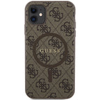Guess MagSafe dėklas iPhone 11/XR – rudas -- iPhone 11
