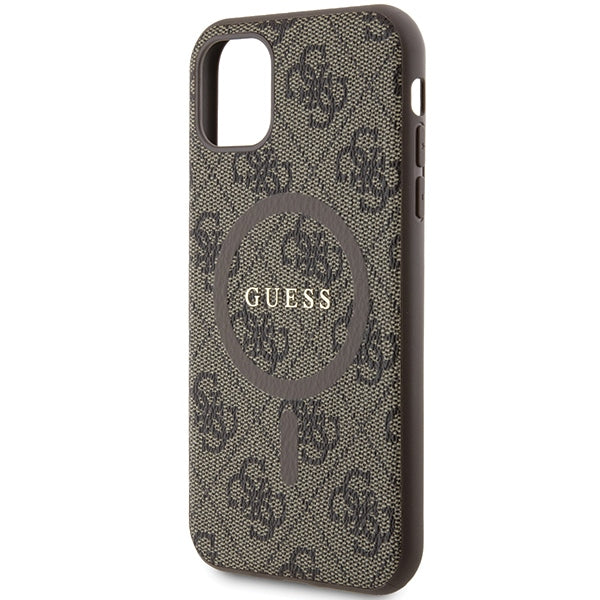 Guess MagSafe dėklas iPhone 11/XR – rudas -- iPhone 11