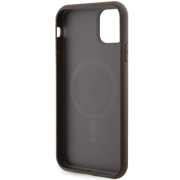 Guess MagSafe dėklas iPhone 11/XR – rudas -- iPhone 11