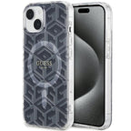 Guess MagSafe dėklas iPhone 15 Plus / 14 Plus – juodas