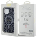 Guess MagSafe dėklas iPhone 15 Plus / 14 Plus – juodas