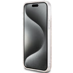 Guess MagSafe dėklas iPhone 15 Plus / 14 Plus – rudas