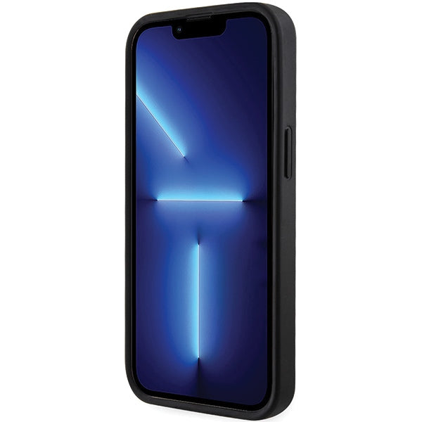 Guess GCube Stripes MagSafe dėklas iPhone 15/14/13 – juodas