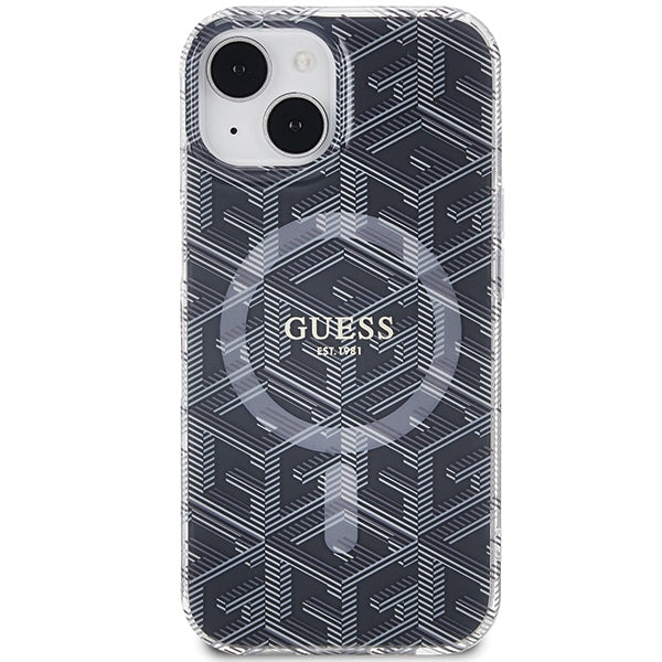 Guess MagSafe dėklas iPhone 15/14/13 6.1" – juodas