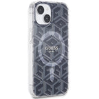 Guess MagSafe dėklas iPhone 15/14/13 6.1" – juodas