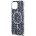 Guess MagSafe dėklas iPhone 15/14/13 6.1" – juodas