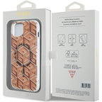 Guess MagSafe dėklas iPhone 15/14/13 (6,1") – rudas