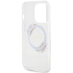 Guess MagSafe dėklas iPhone 15 Pro Max – skaidrus