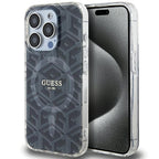 Guess MagSafe dėklas iPhone 15 Pro Max – juodas