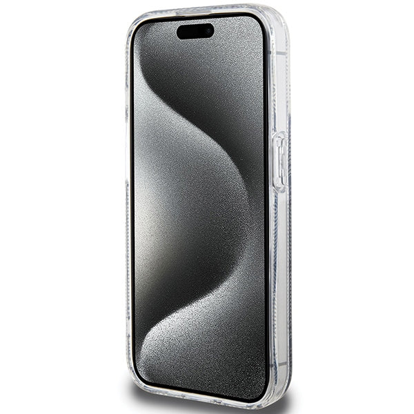 Guess MagSafe dėklas iPhone 15 Pro Max – juodas